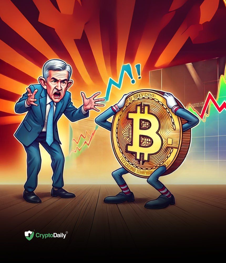 Bitcoin ($BTC) falls after hawkish comments from Fed chairman Powell